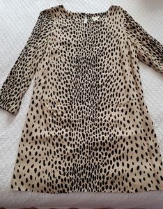 J. Crew cat print pullover dress